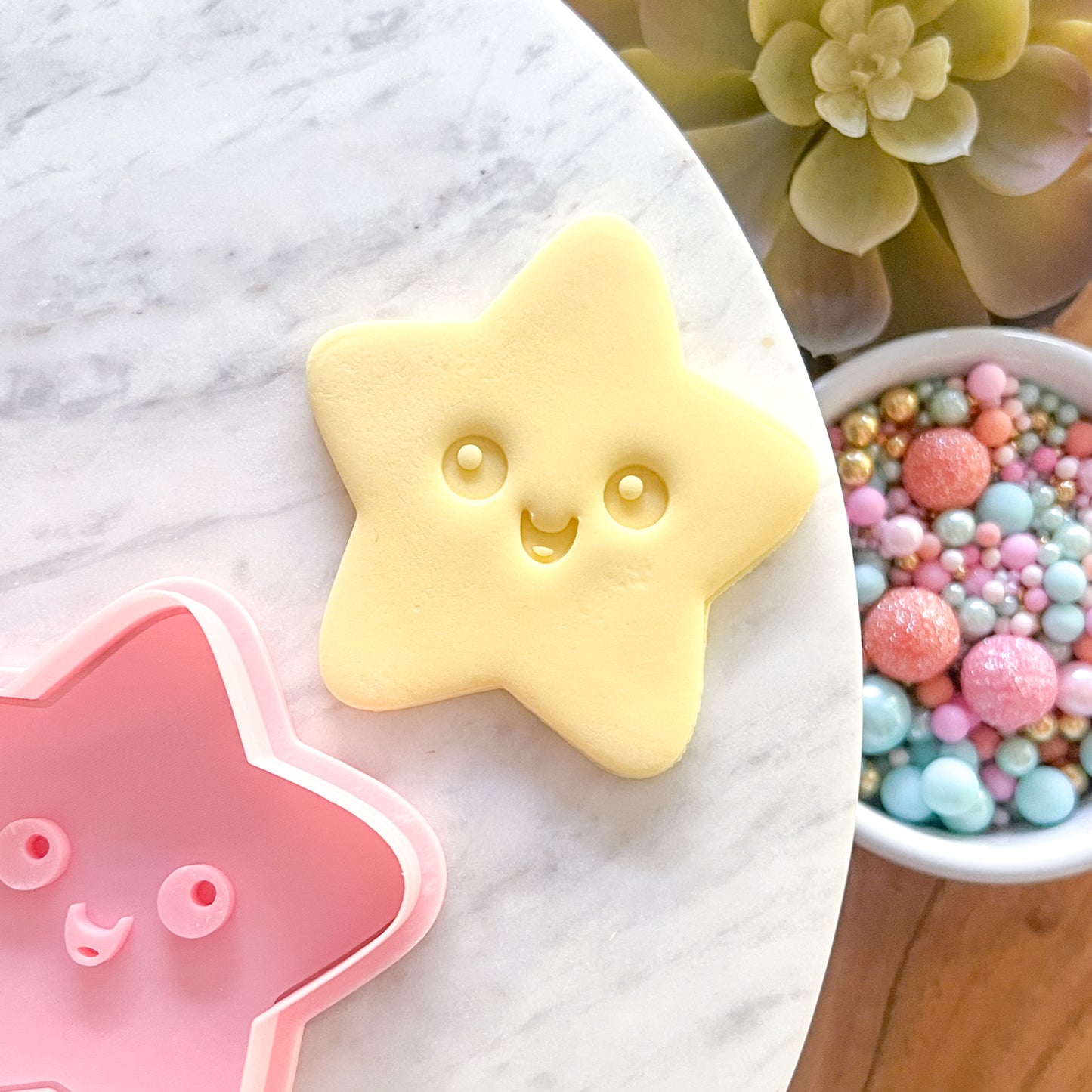"Happy Star" - Cookie Cutter & Stamp