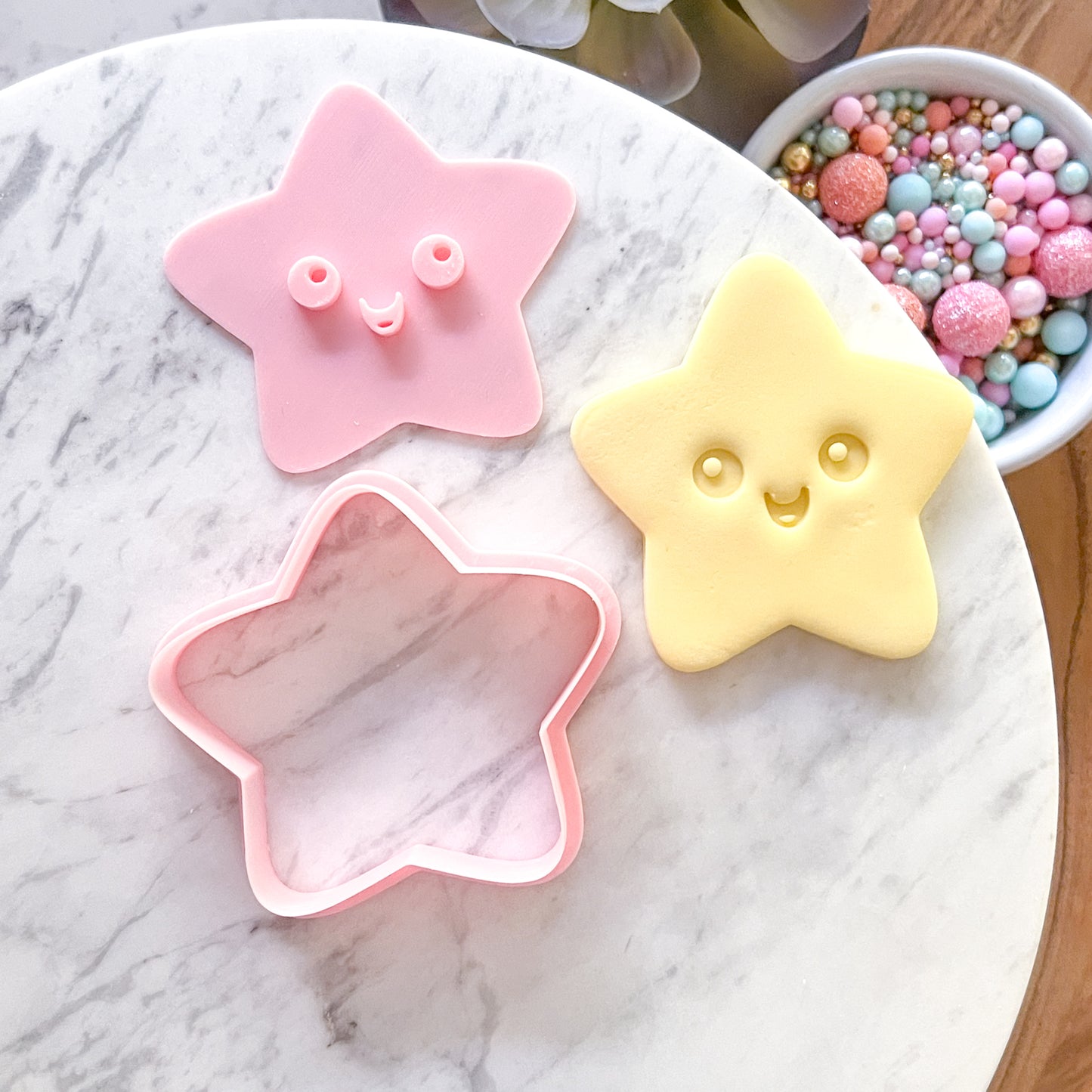 "Happy Star" - Cookie Cutter & Stamp