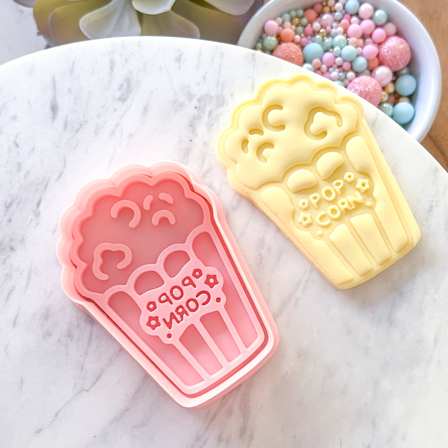 "Popcorn" - Cookie Cutter & Stamp