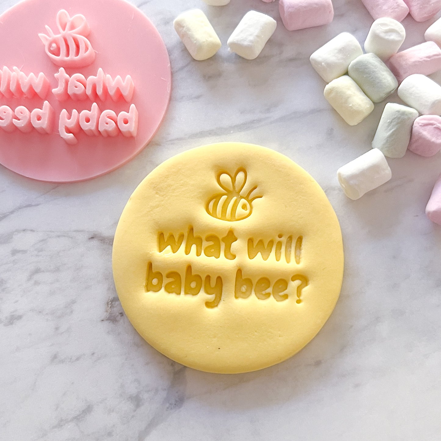What Will Baby Bee? #3 - Fondant Stamp