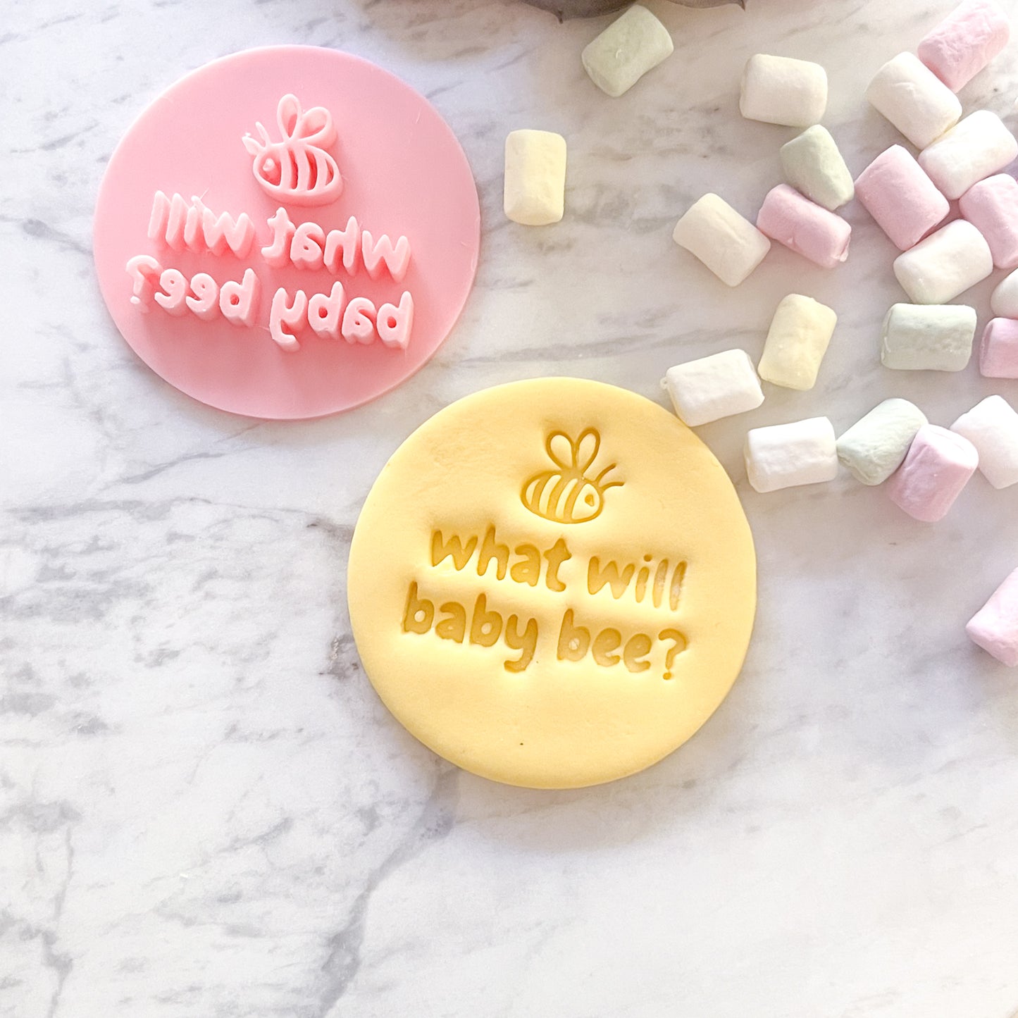 What Will Baby Bee? #3 - Fondant Stamp