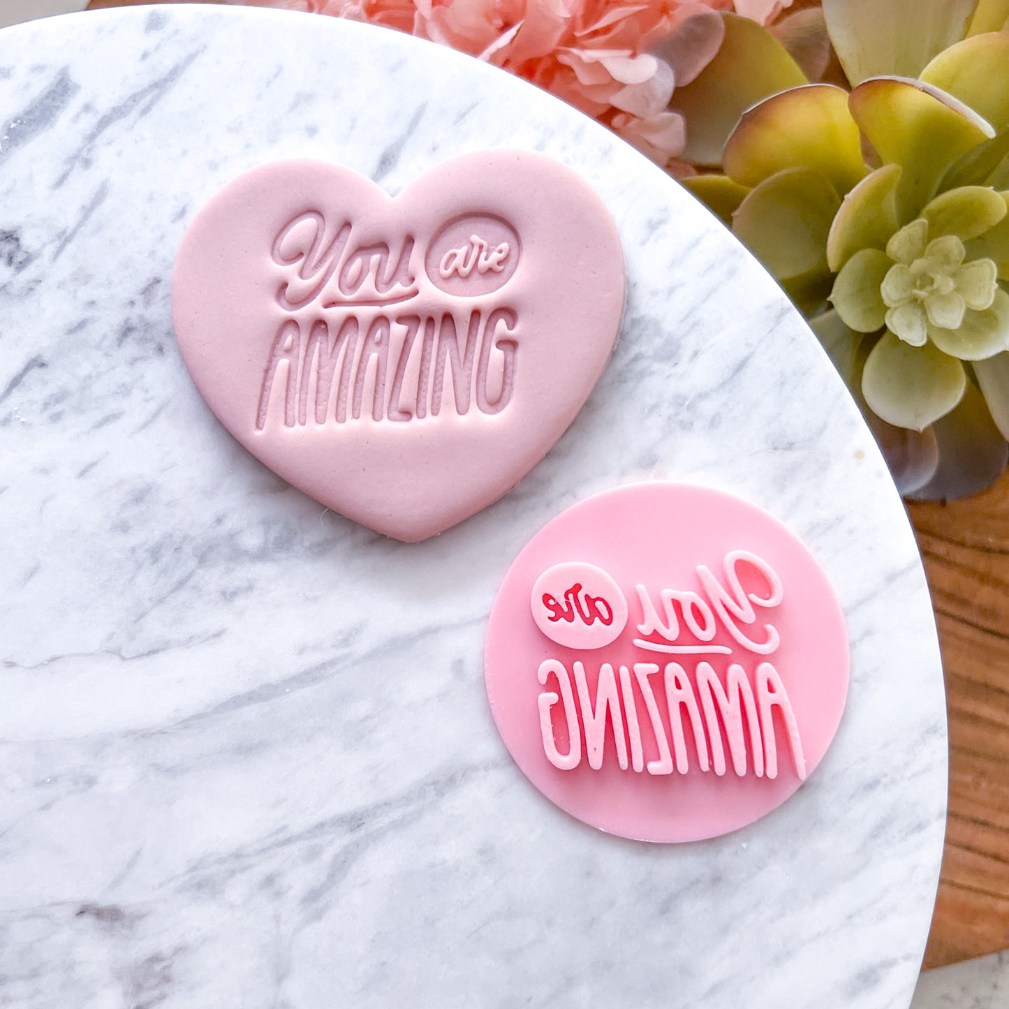 You Are Amazing Fondant Stamp