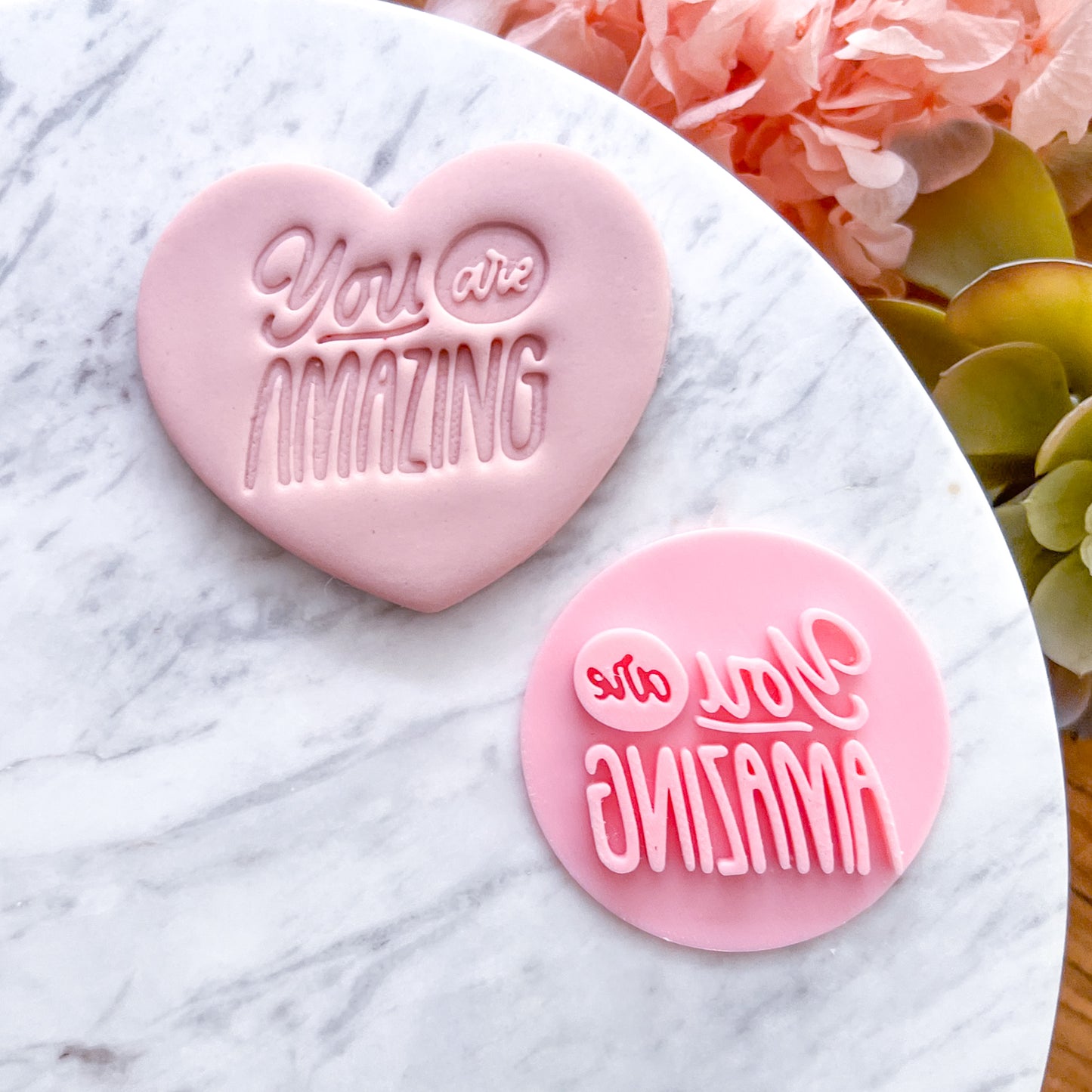 You Are Amazing Fondant Stamp