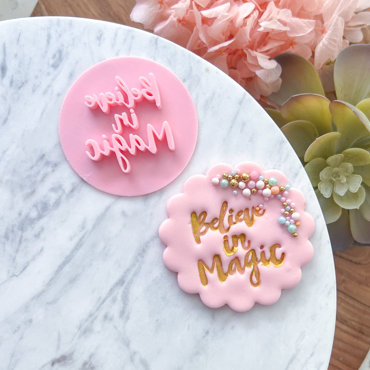 Believe in Magic Fondant Stamp