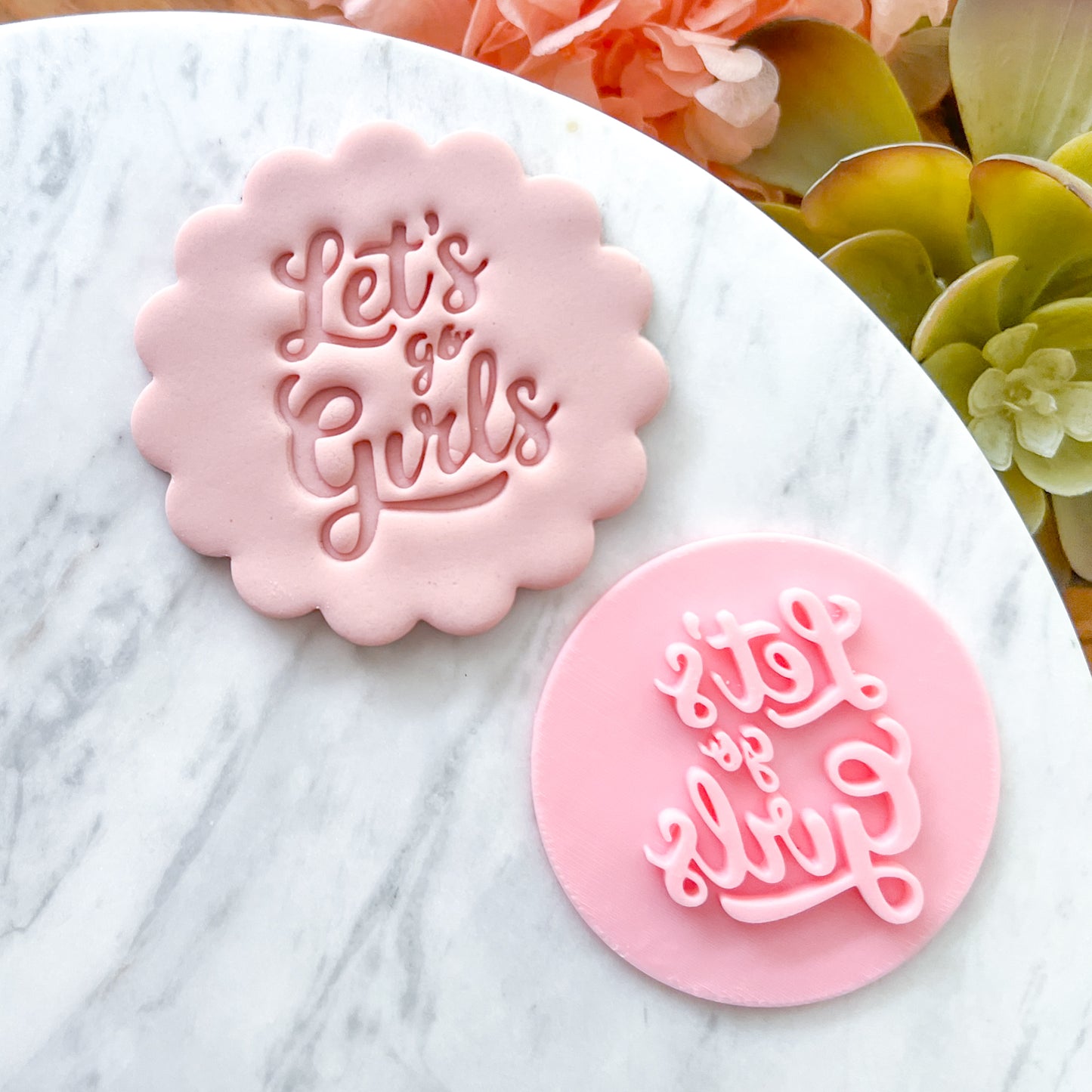 Let's Go Girls Fondant Stamp