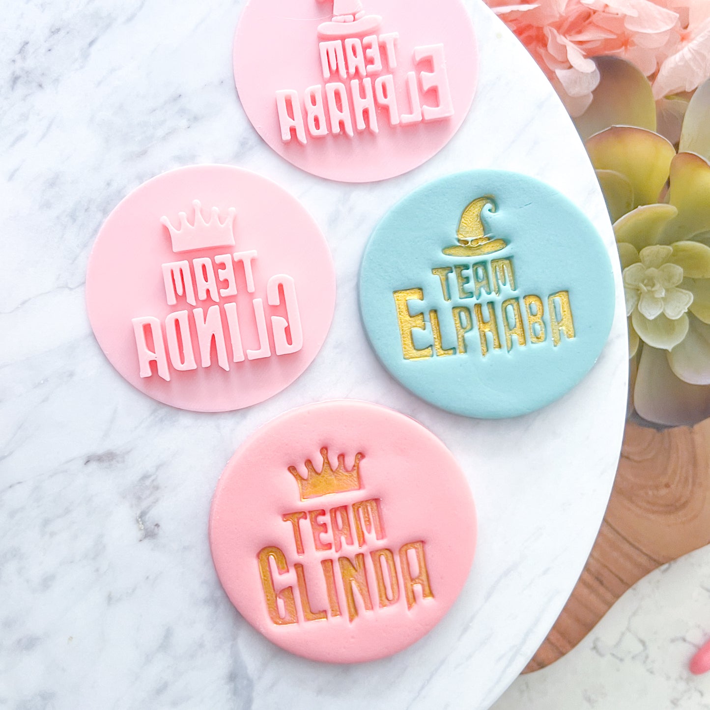 Team Glinda - Fondant Stamp