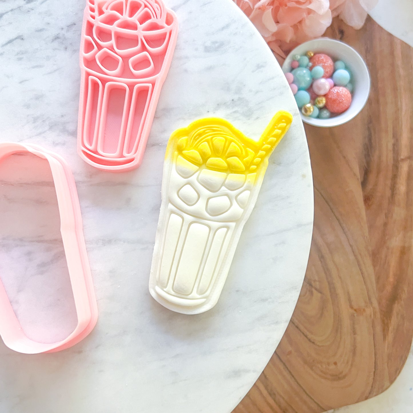 "Iced Tea" - Cookie Cutter & Stamp