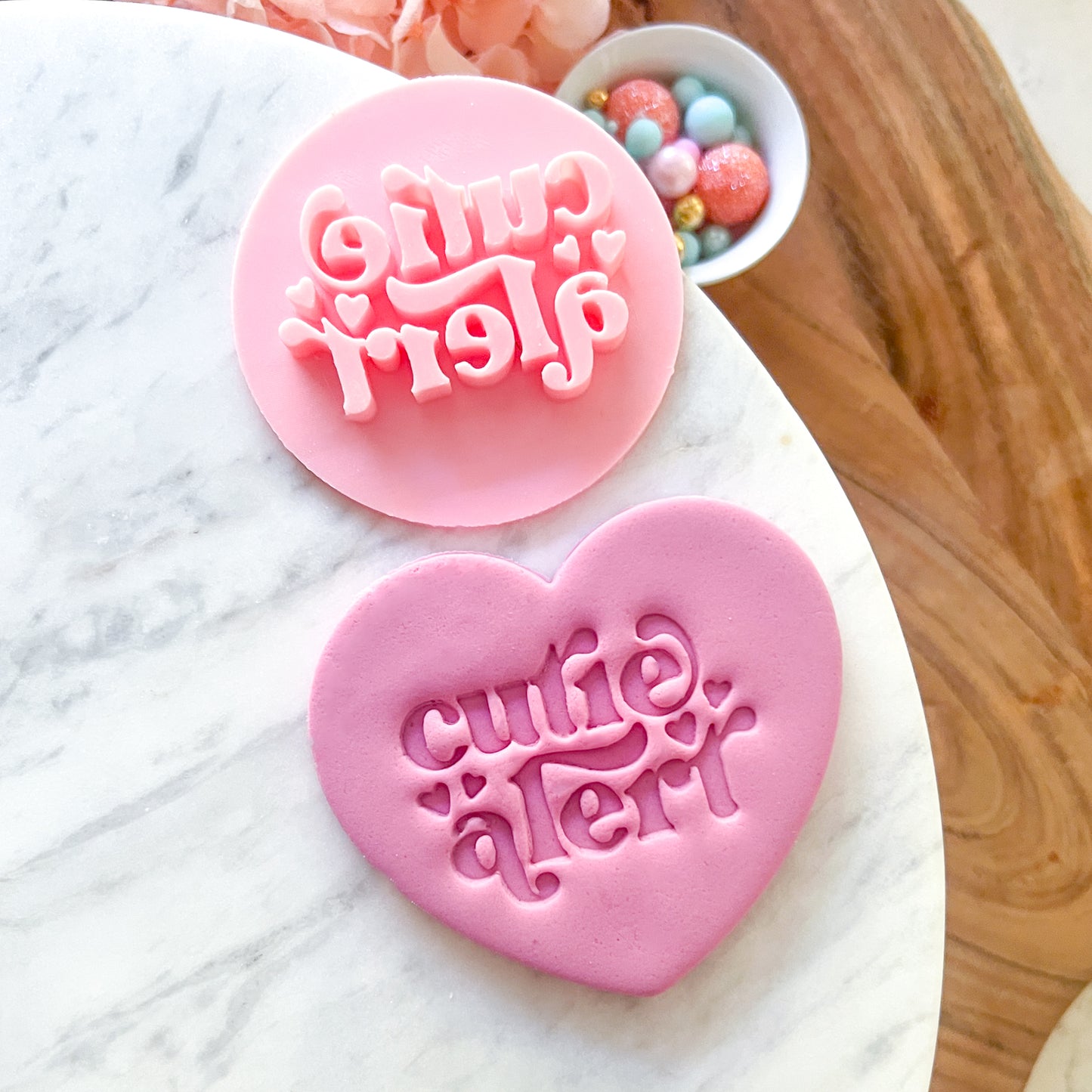 "Cutie Alert" Fondant Stamp
