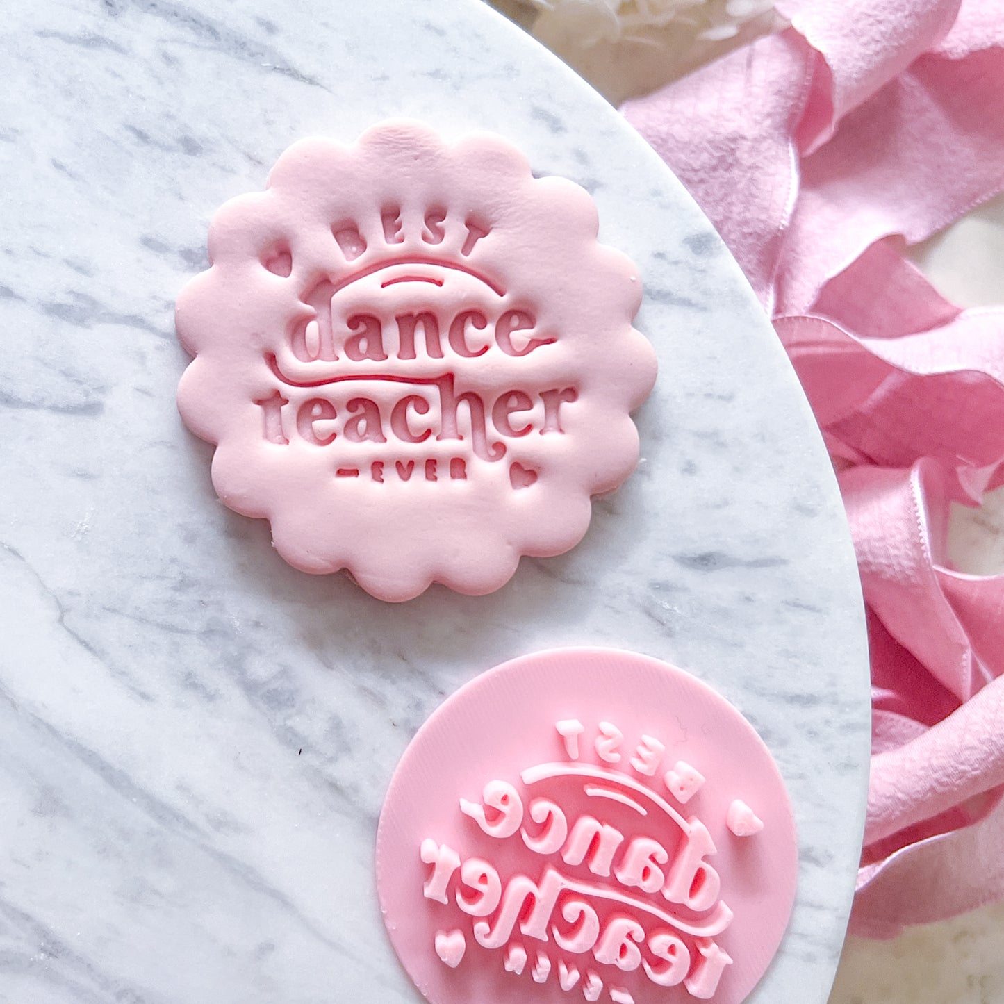 Best Dance Teacher Ever Fondant Stamp