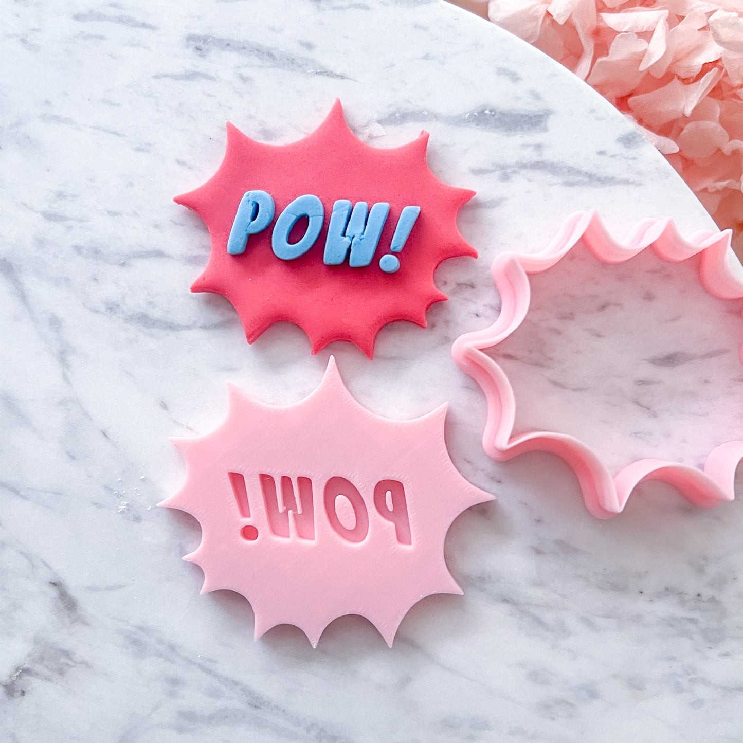 "Pow" Cookie Cutter & Stamp Set