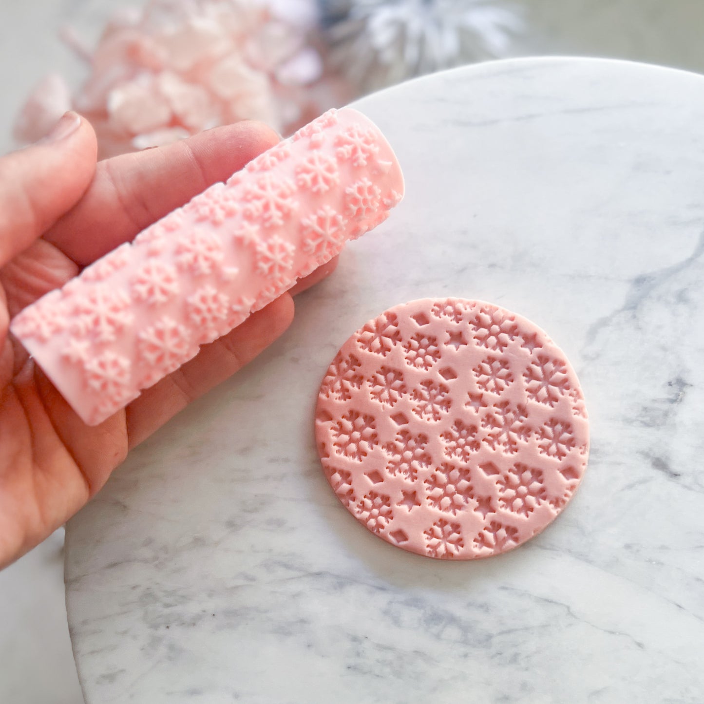 "Snowflake" Fondant Texture Roller