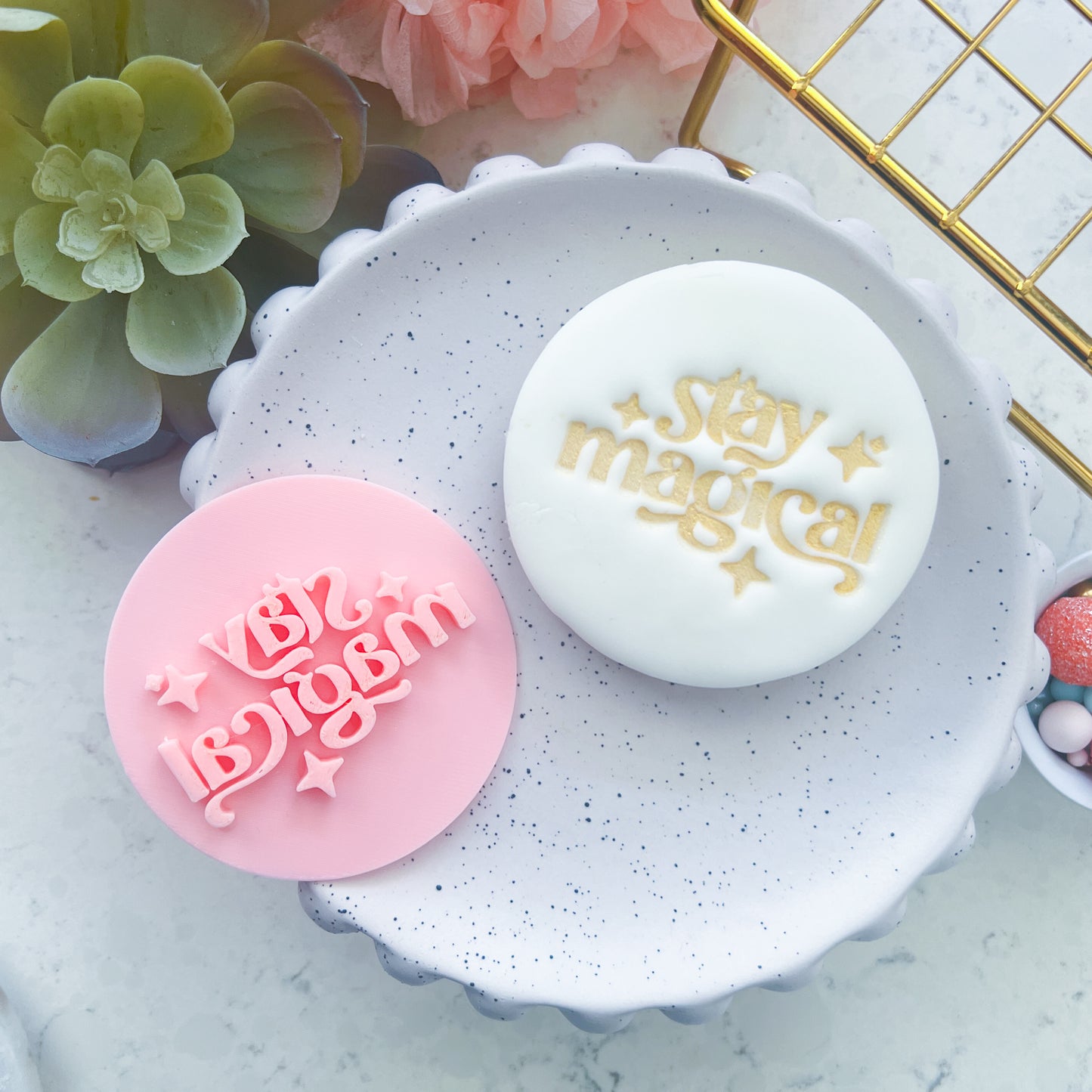 Shine Bright Fondant Stamp