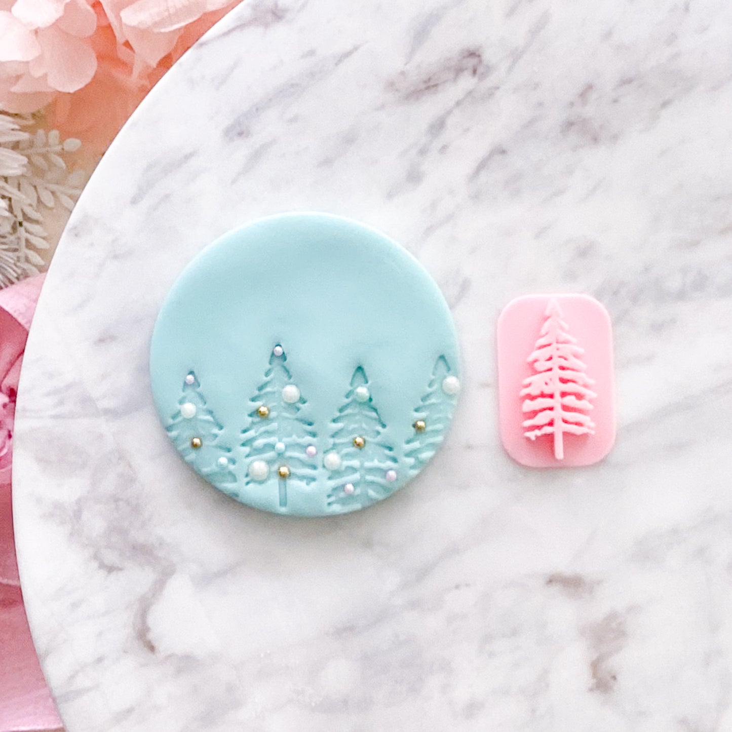 Fir Tree  - Fondant Stamp