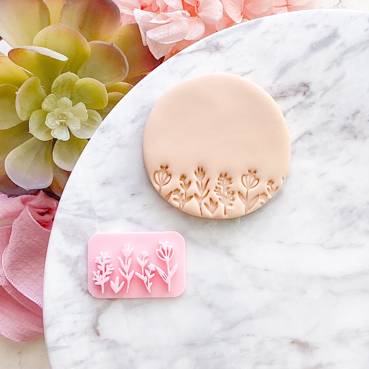 Wildflowers  - Fondant Stamp