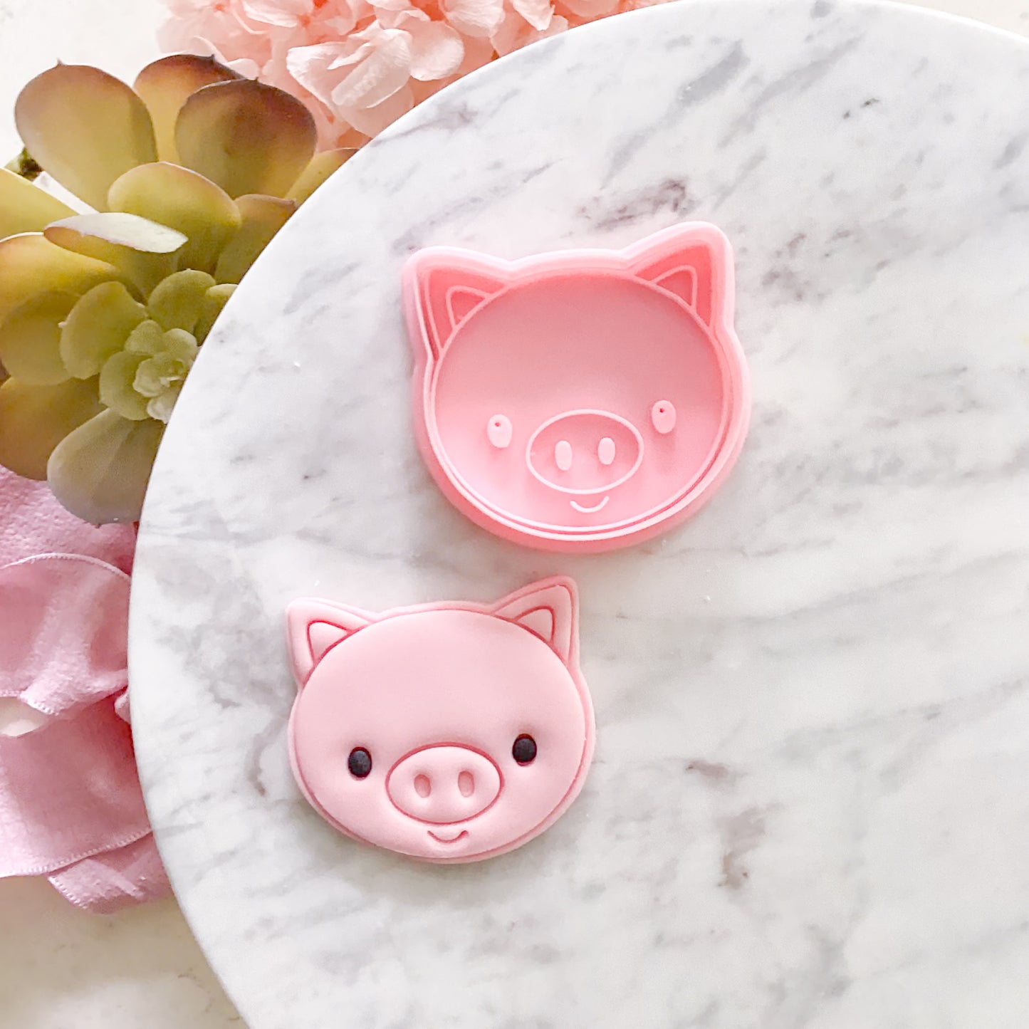 "Cute Pig" - Cookie Cutter & Stamp