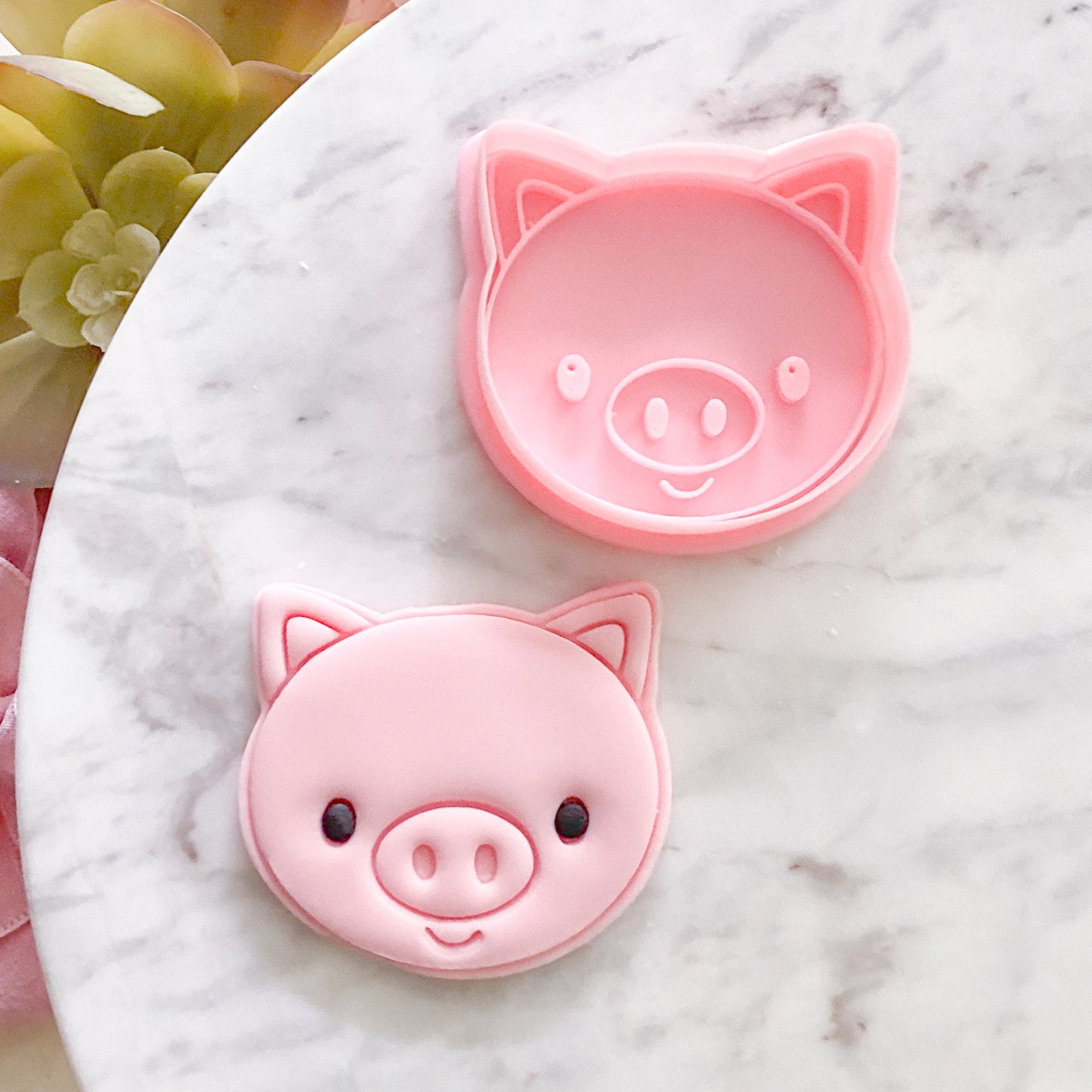 "Cute Pig" - Cookie Cutter & Stamp