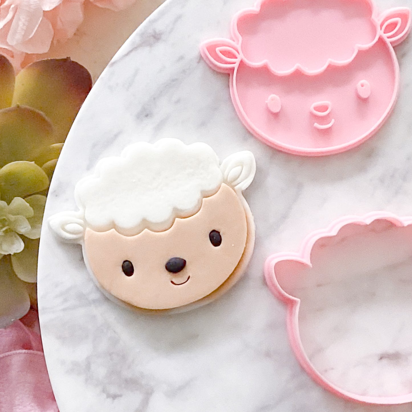 "Cute Sheep" - Cookie Cutter & Stamp