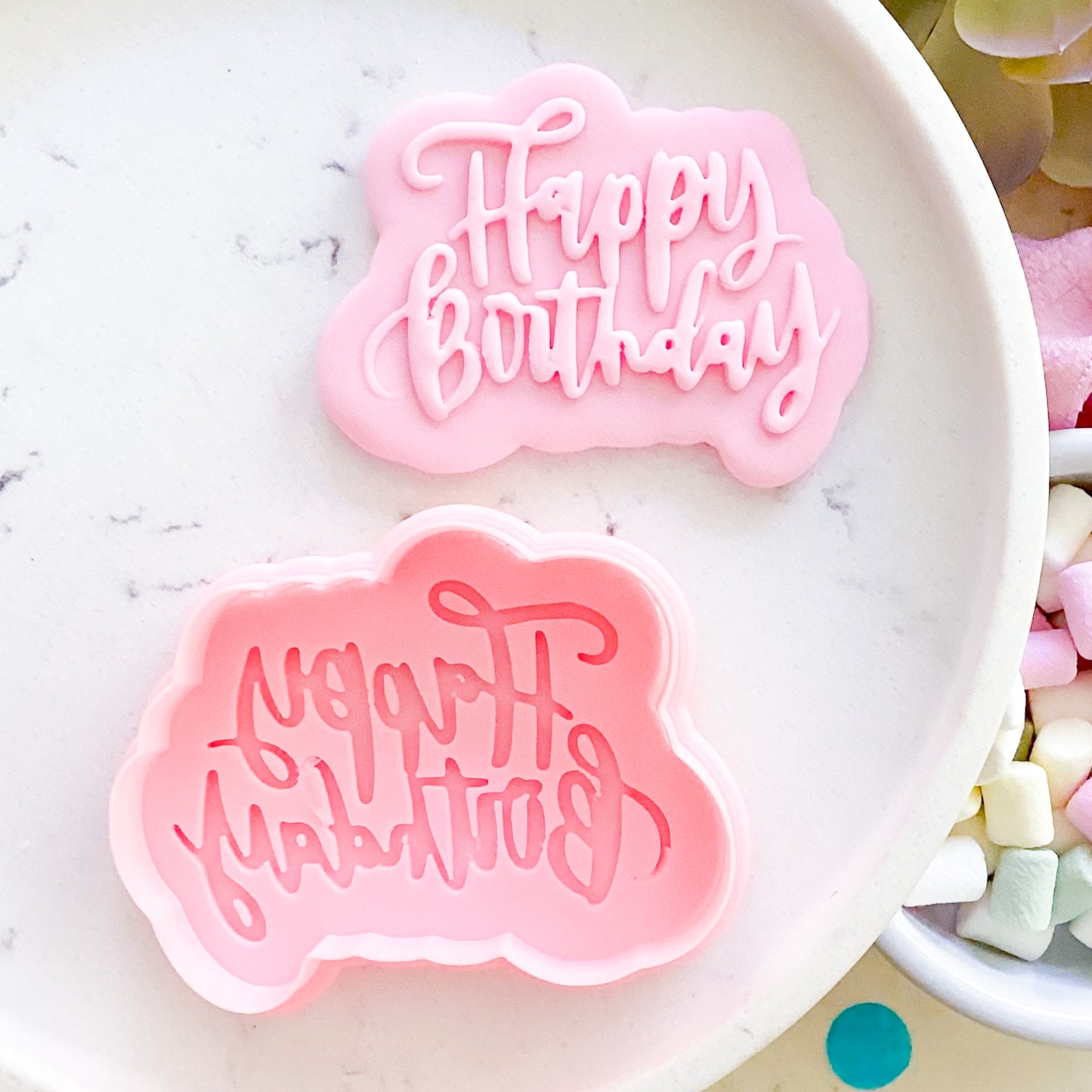 "Happy Birthday" - Cookie Stamp & Cutter Set