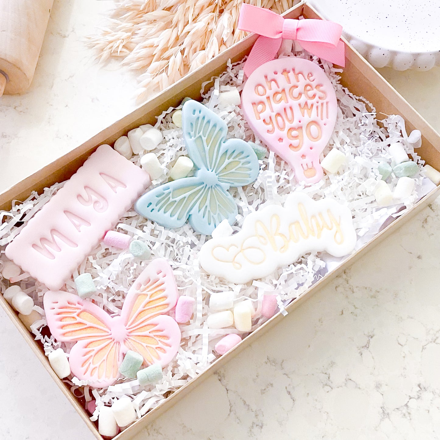 "Baby Script" -Cookie Cutter & Stamp