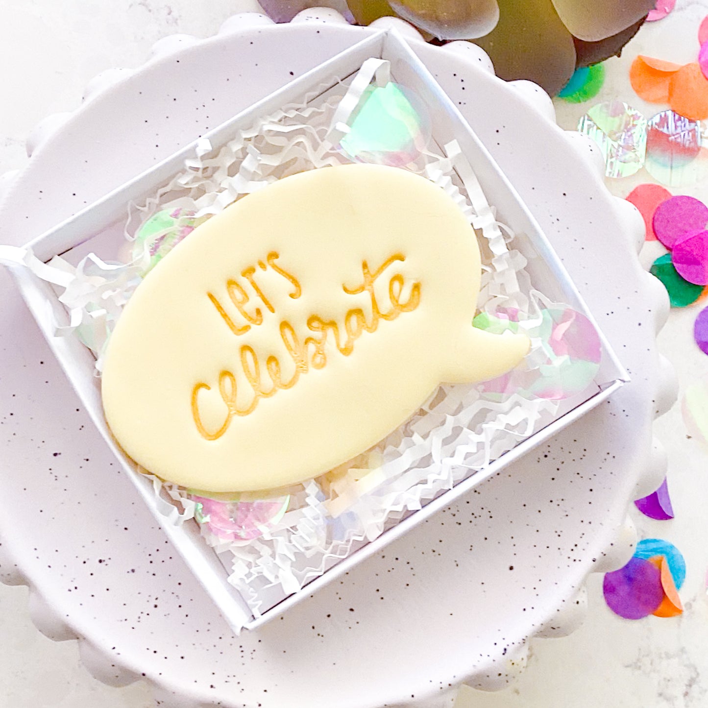 Let's Celebrate Fondant Stamp