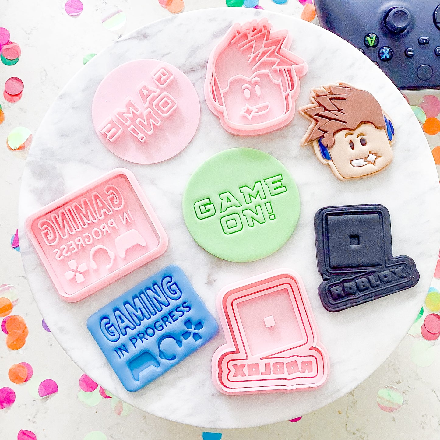 "Game On" Fondant Stamp