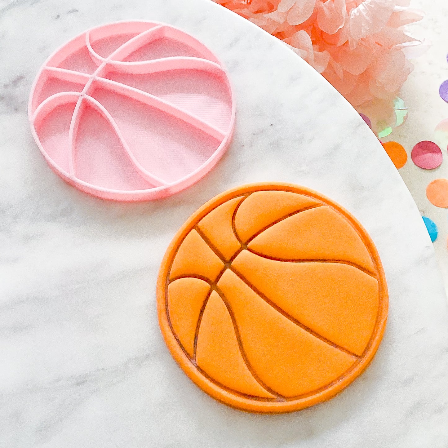 "Basketball" - Cookie Cutter & Stamp