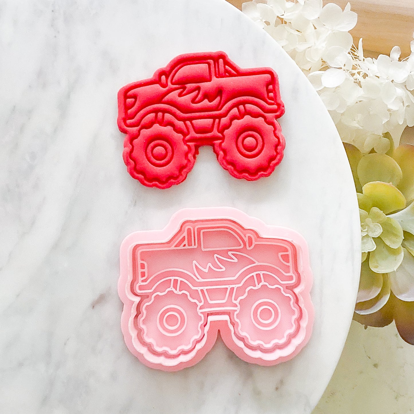 "Monster Truck" - Cookie Cutter & Stamp