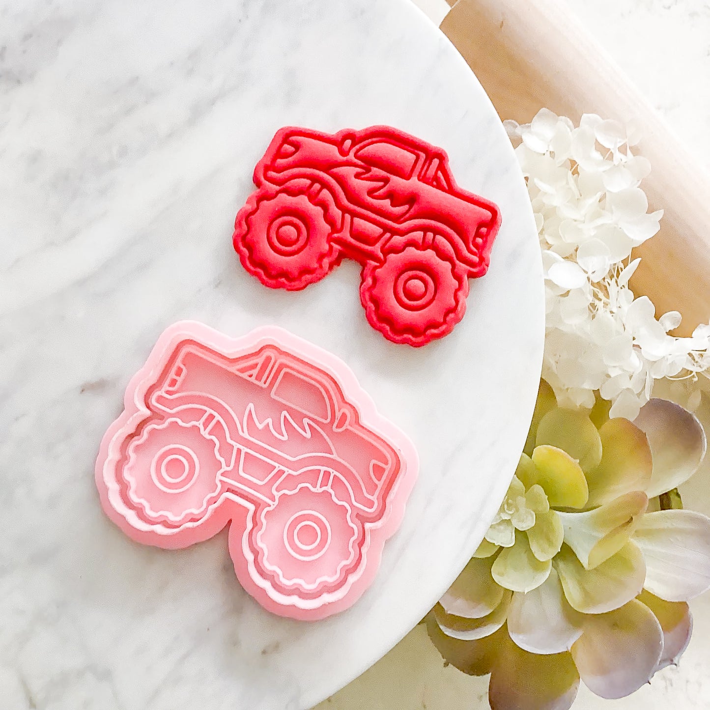 "Monster Truck" - Cookie Cutter & Stamp