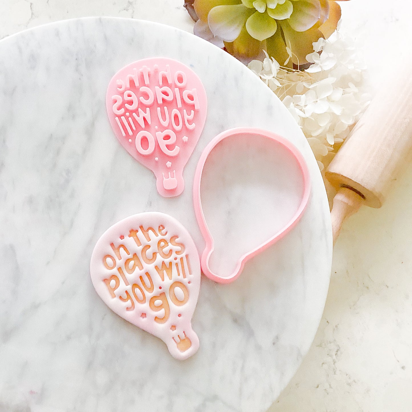 "Oh The Places You Will Go" - Cookie Cutter & Stamp