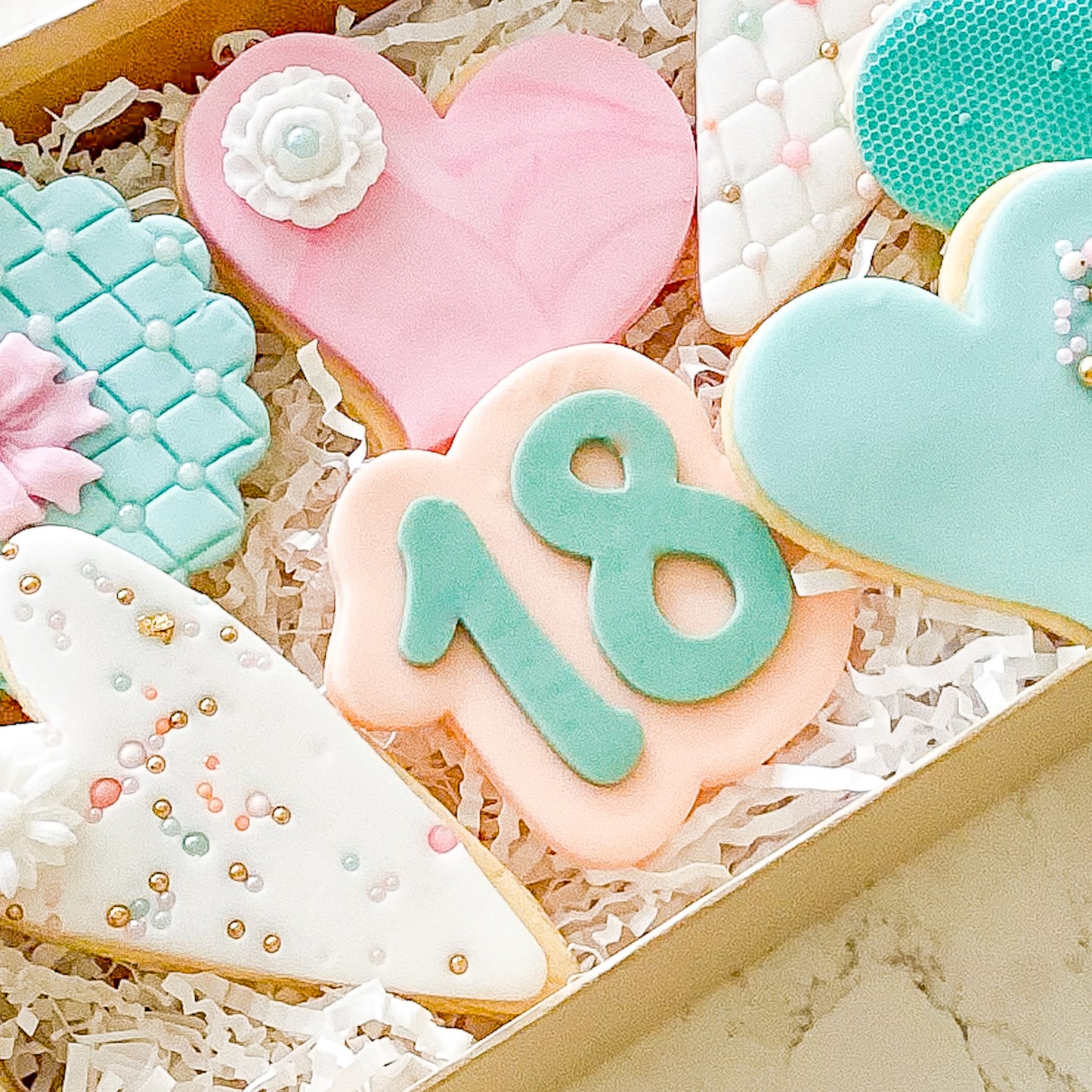 "18" Script Font - Cookie Stamp & Cutter Set