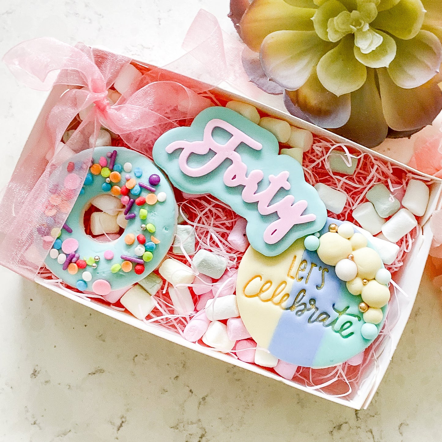 "Forty" - Cookie Stamp & Cutter Set