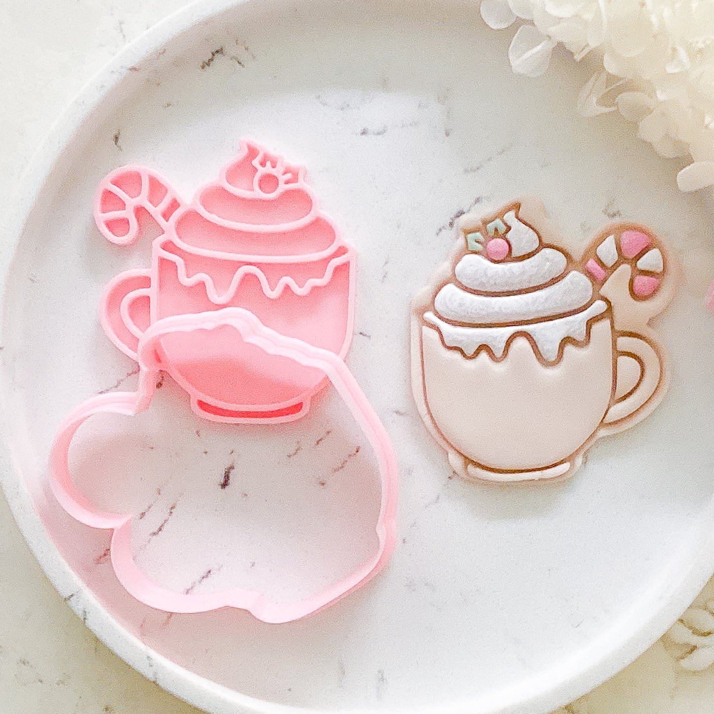 "Hot Cocoa" Cookie Cutter & Stamp