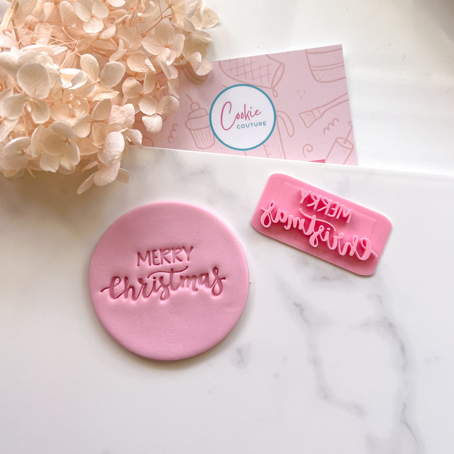 Merry Christmas #4 - Fondant Stamp