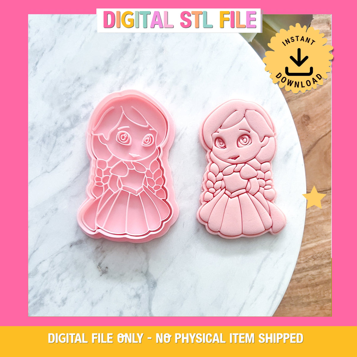 "Anna #2" Cookie Cutter & Stamp