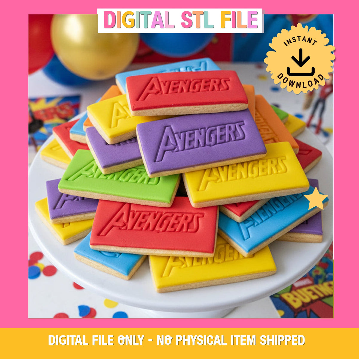 "Avengers Logo" Cookie Cutter & Stamp