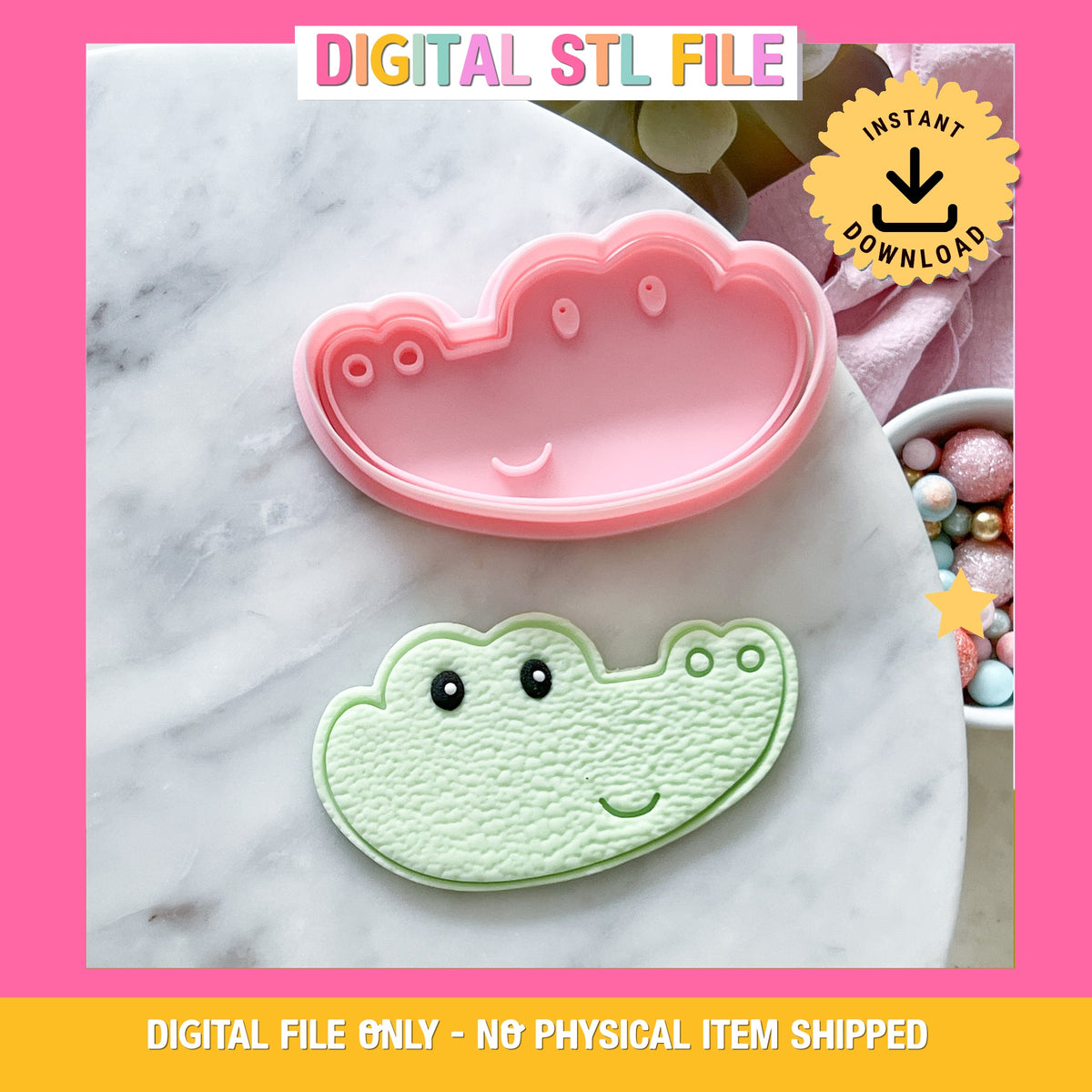 "Baby Croc" - Cookie Cutter & Stamp