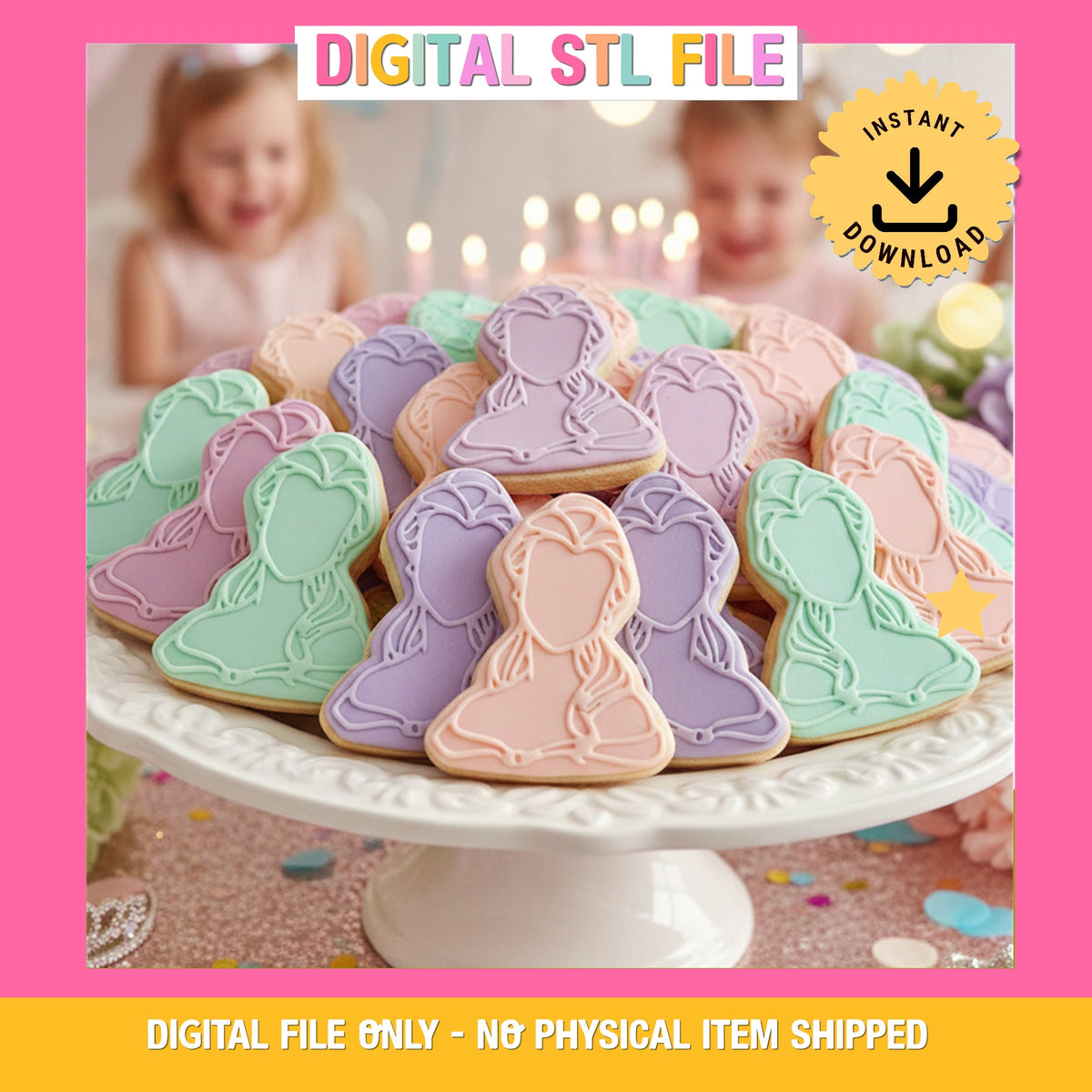"Belle - Minimalist " Cookie Cutter & Stamp