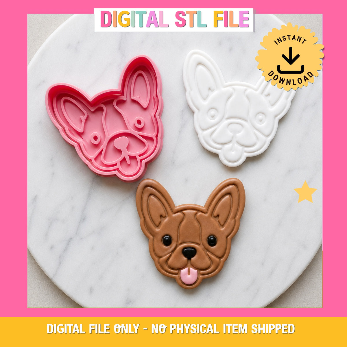 Frenchie Cookie Cutter & Stamp