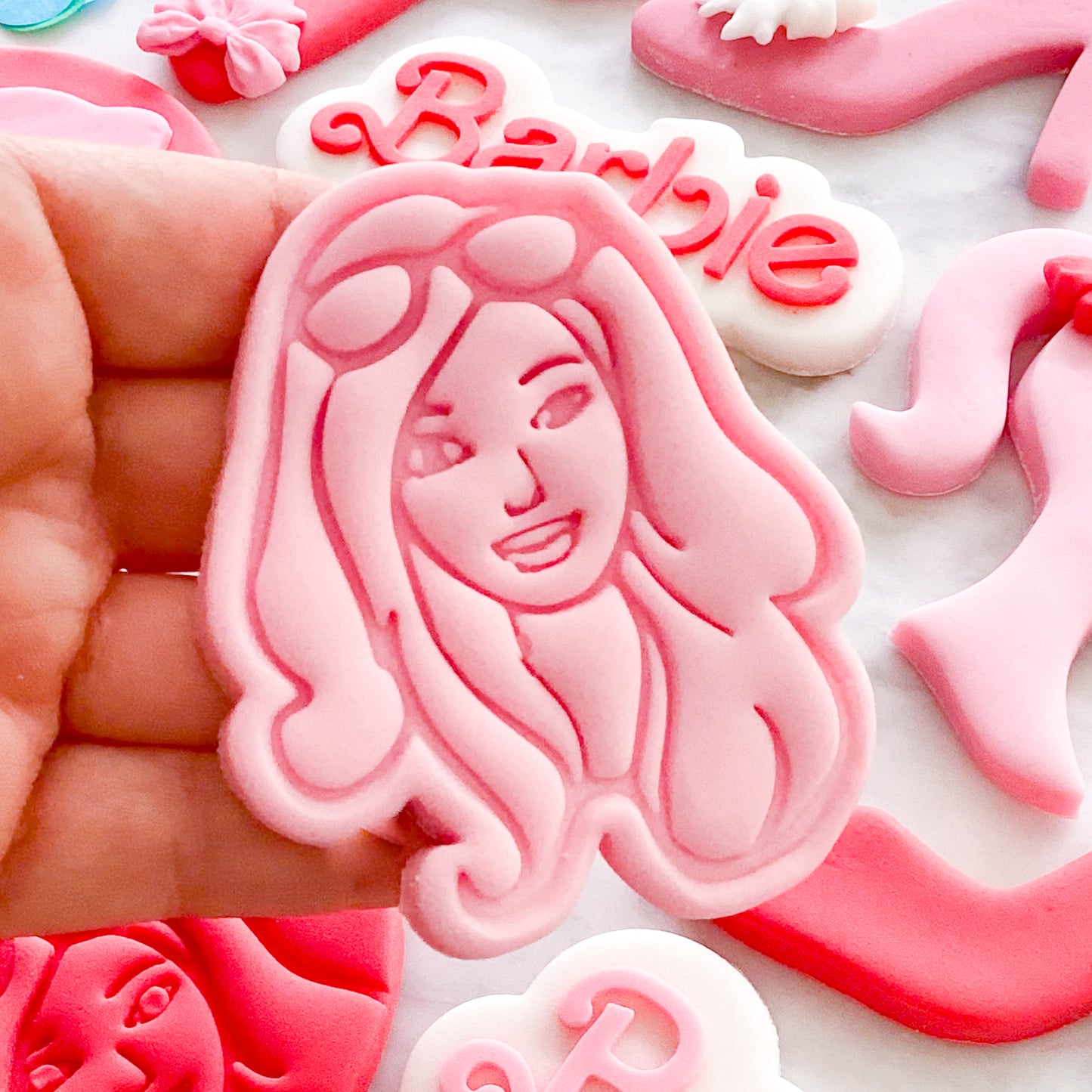"Barbie Face" - Cookie Cutter & Stamp