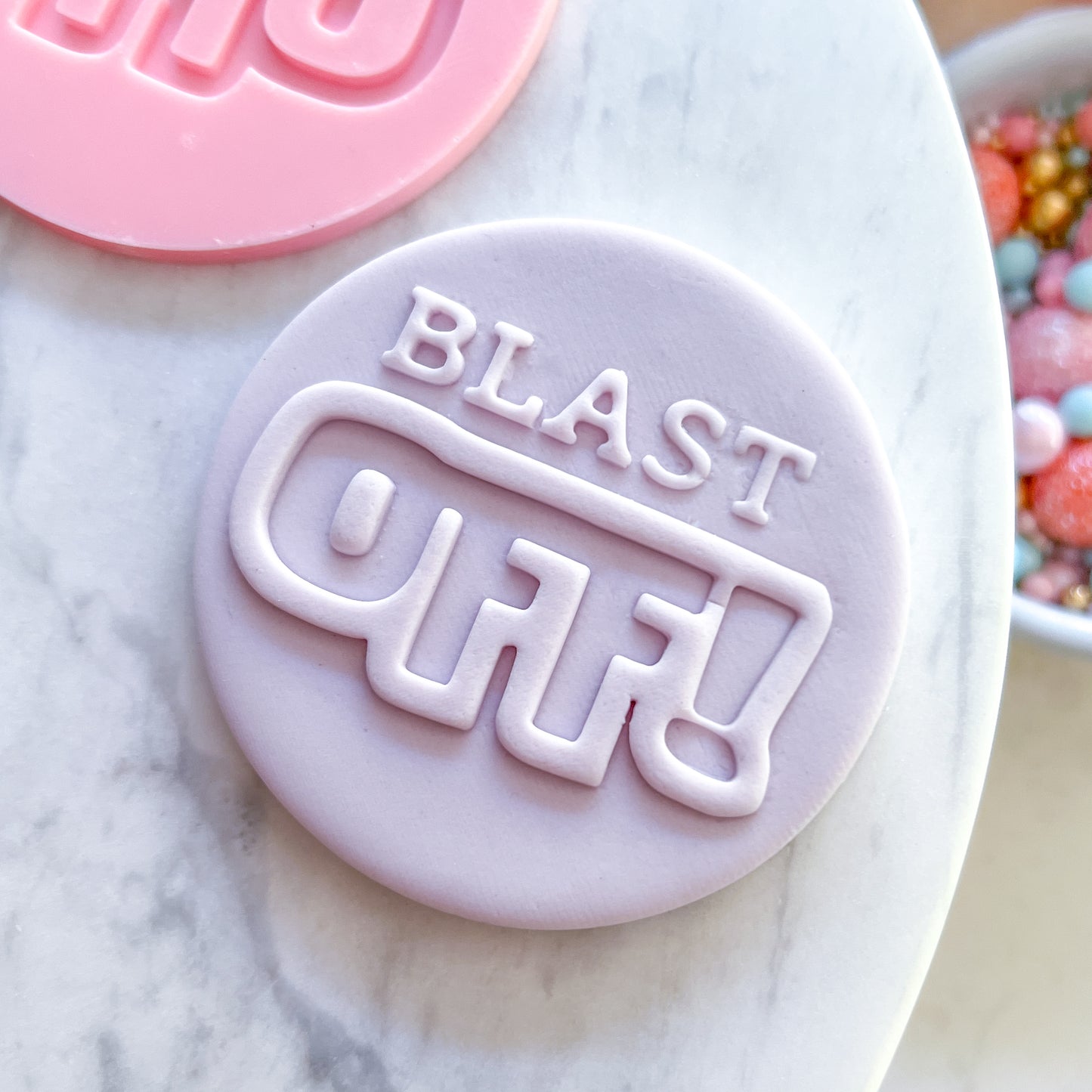 Blast Off #2 Fondant Stamp