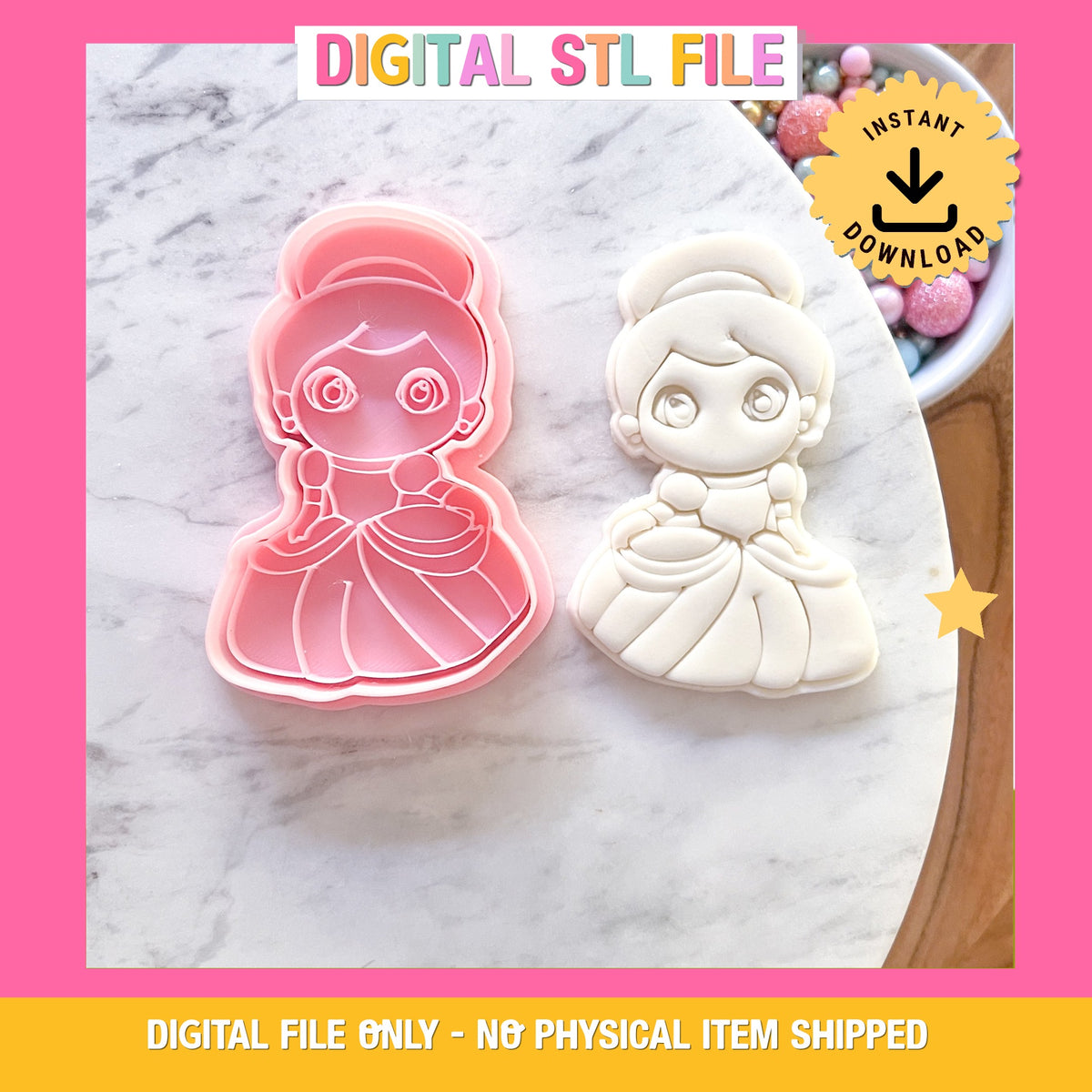 "Cinderella" Cookie Cutter & Stamp