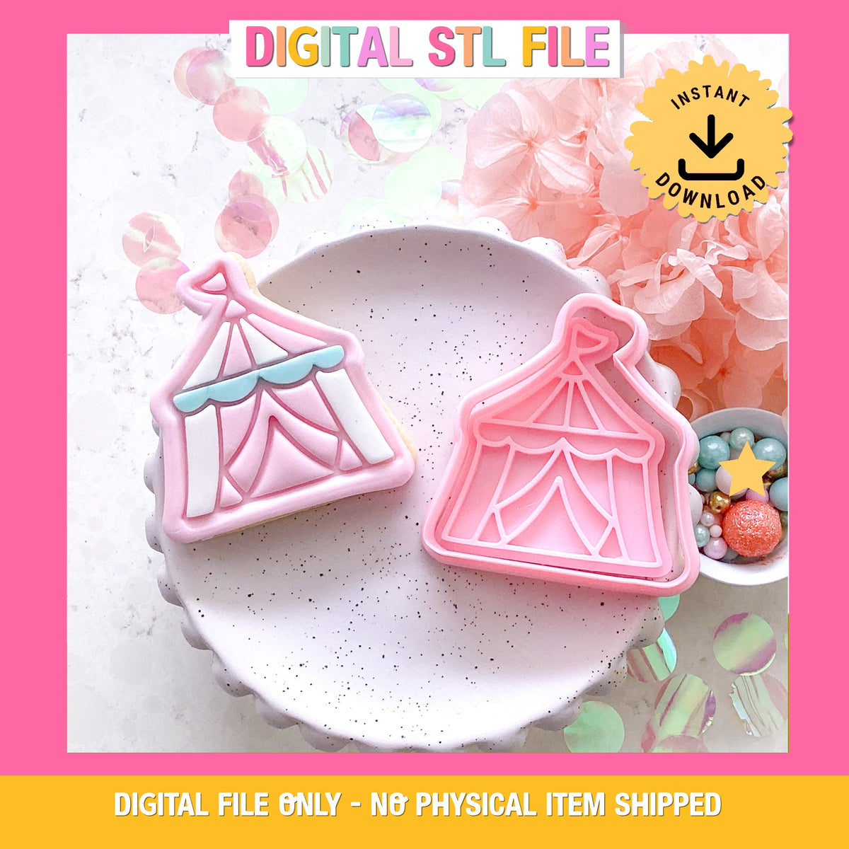 "Circus Tent" - Cookie Cutter & Stamp