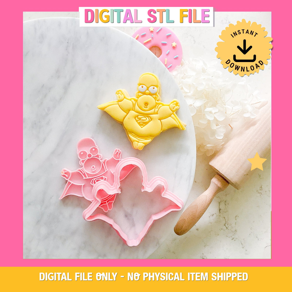 "Super Homer" Cookie Cutter and Stamp Set