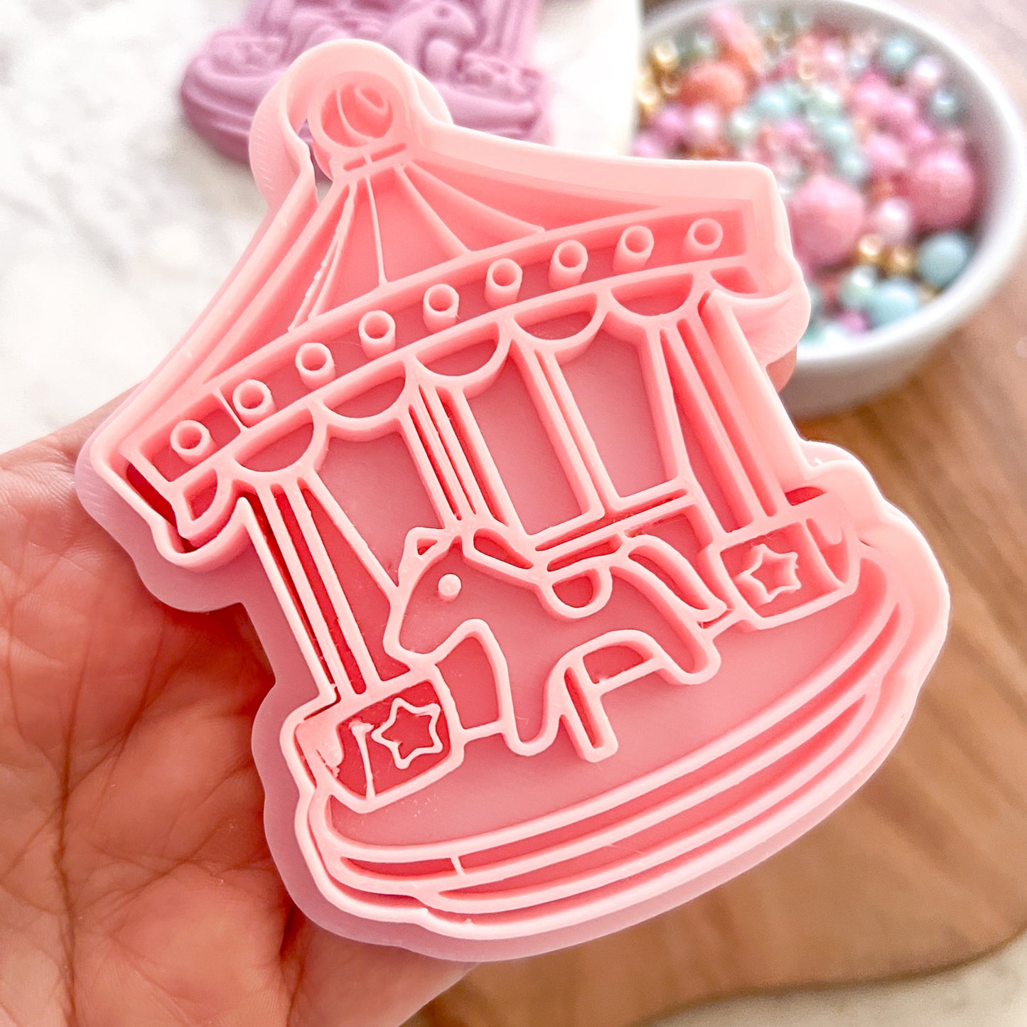 "Carousel "Cookie Cutter & Stamp