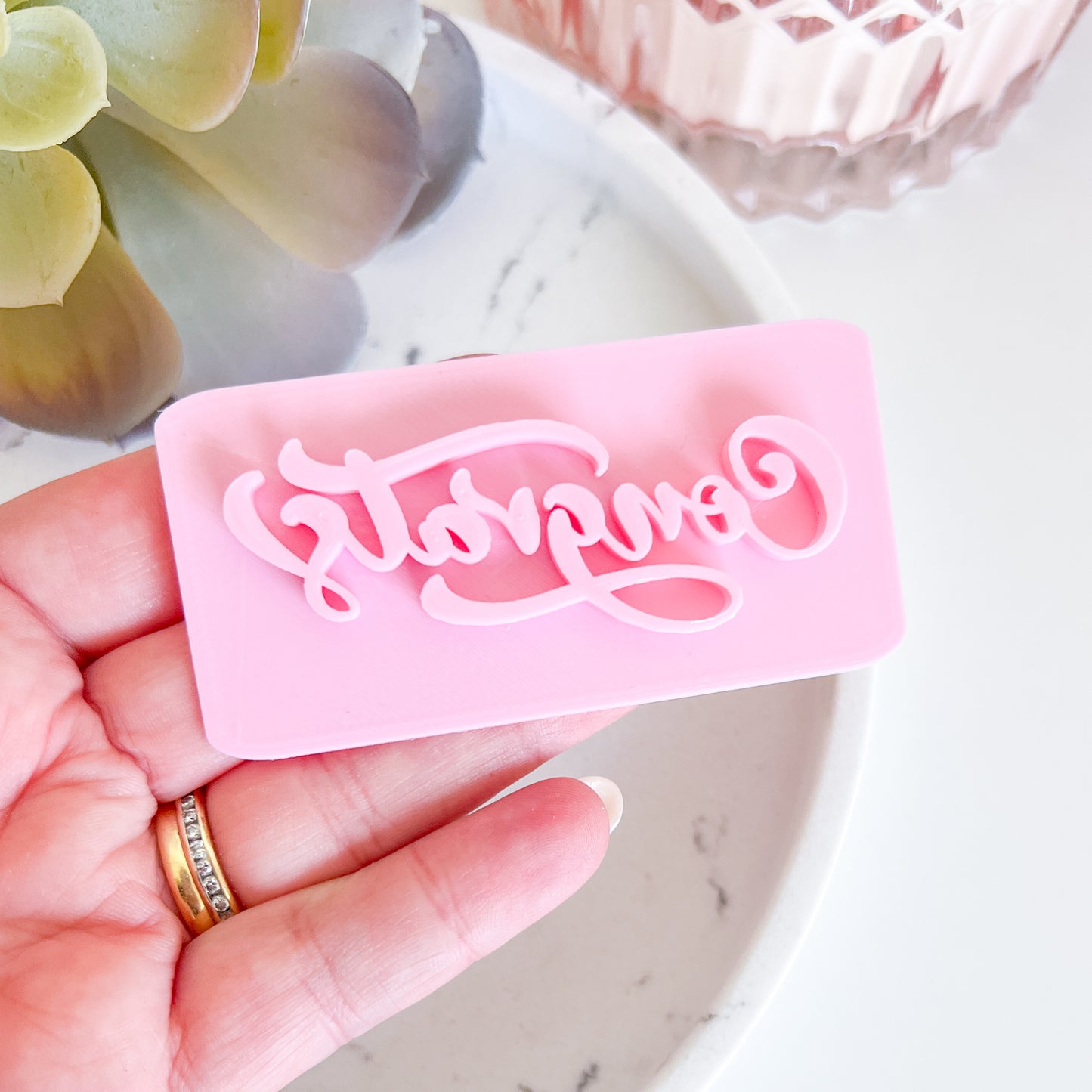 Congrats - Fondant Stamp