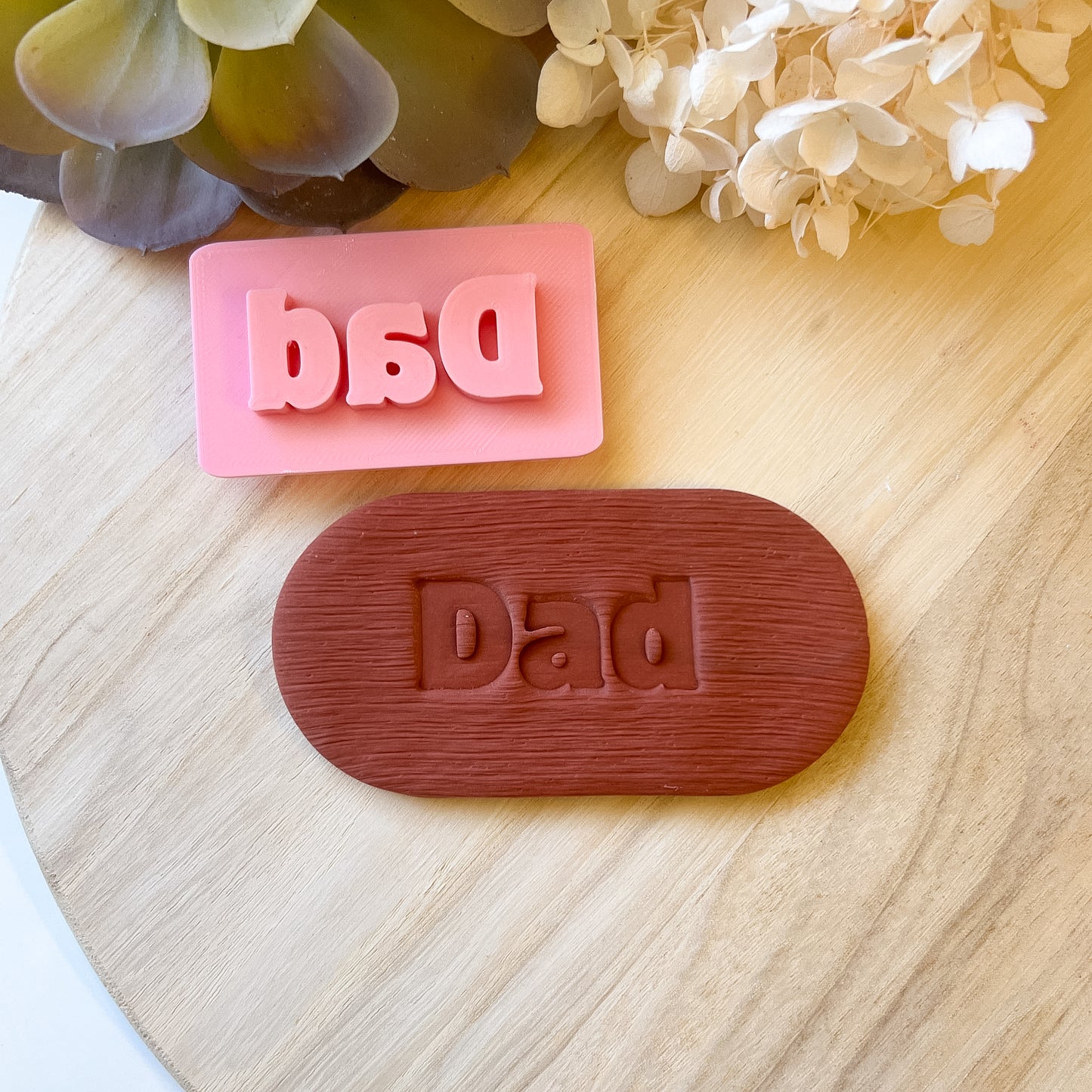 Dad Font #2 - Fondant Stamp