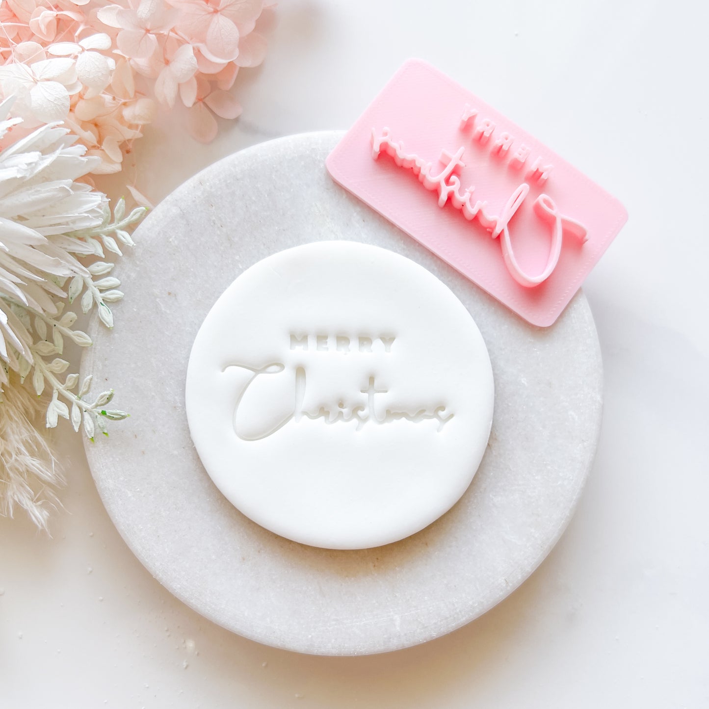 Merry Christmas #3 - Fondant Stamp