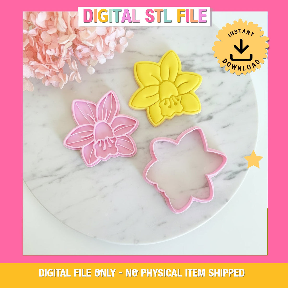 "Daffodil" Cookie Cutter & Stamp