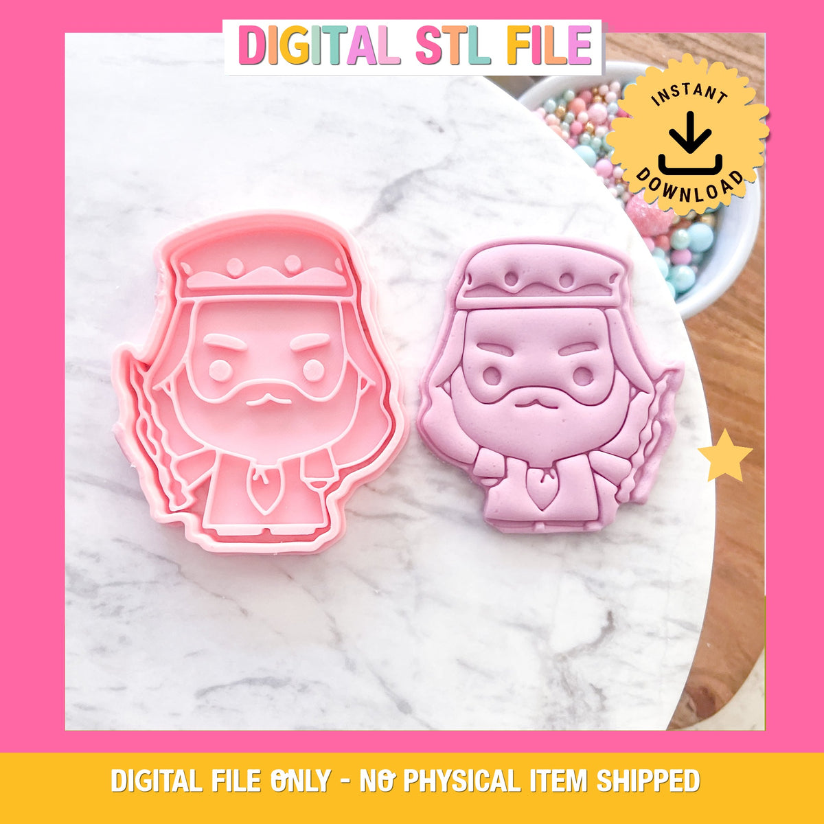 "Dumbledore" - Cookie Cutter & Stamp
