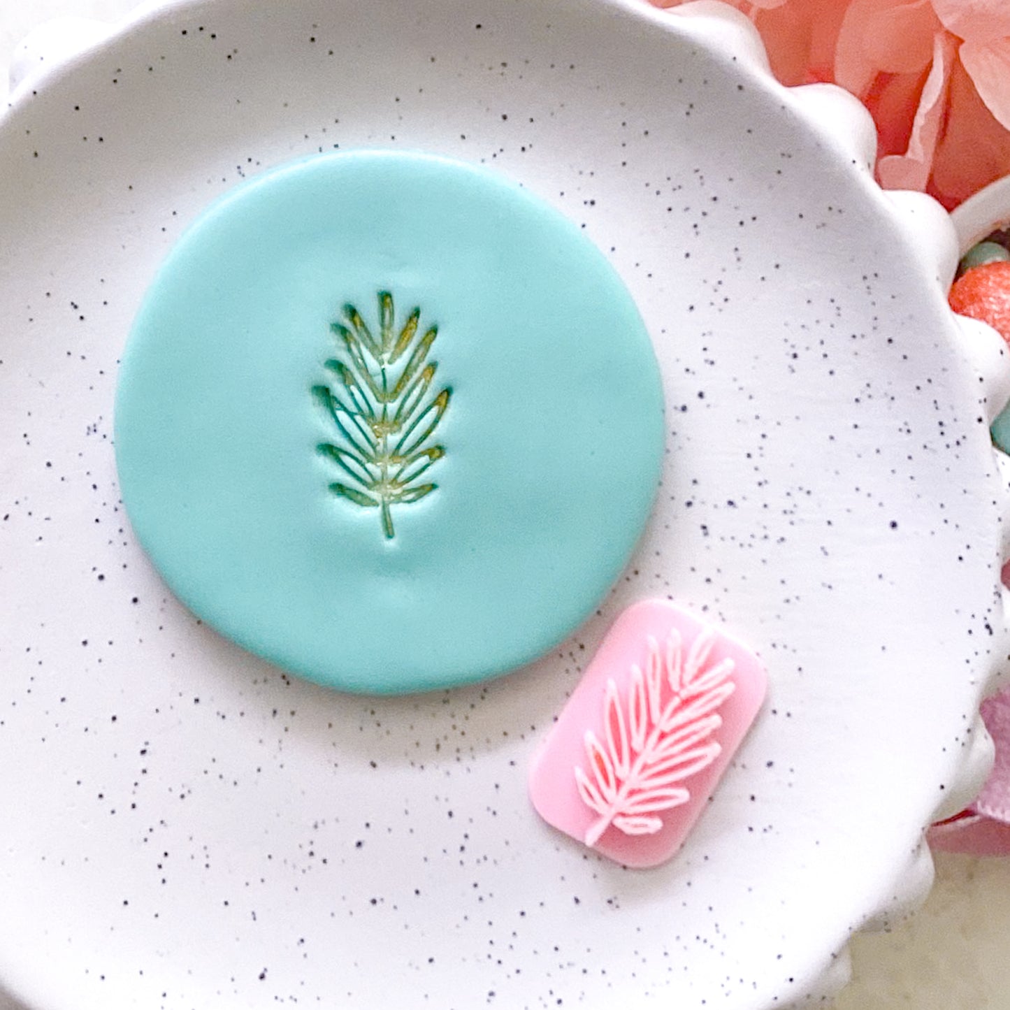 Palm Leaf - Fondant Stamp